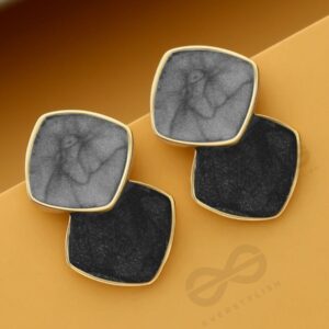 Everstylish A Classy Delight – Statement Enamelled Earrings